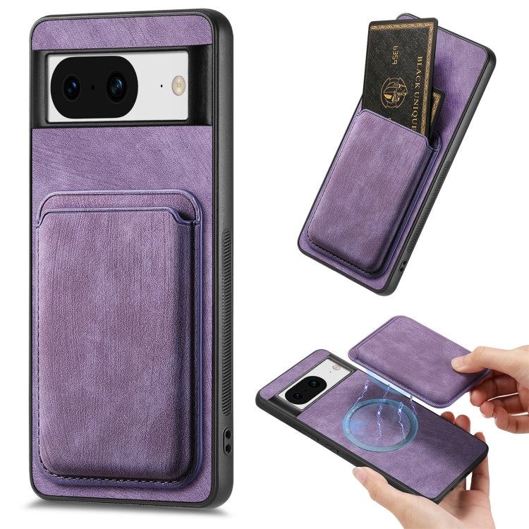 Retro Leather Card Bag Magnetic Phone Case, For Google Pixel 11 Pro XL, For Google Pixel 11, For Google Pixel 11 Pro, For Google Pixel 10 Pro XL, For Google Pixel 9A, For Google Pixel 9 Pro XL, For Google Pixel 8 Pro, For Google Pixel 8                ...