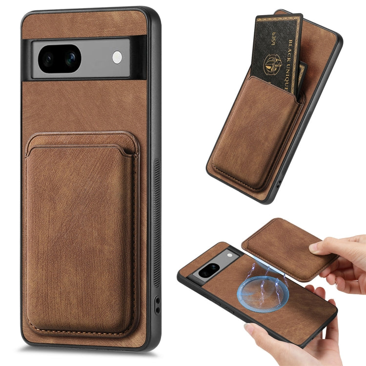 Retro Leather Card Bag Magnetic Phone Case, For Google Pixel 11 Pro XL, For Google Pixel 11, For Google Pixel 11 Pro, For Google Pixel 10 Pro XL, For Google Pixel 9A, For Google Pixel 9 Pro XL, For Google Pixel 8 Pro, For Google Pixel 8                ...