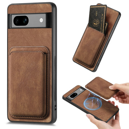 Retro Leather Card Bag Magnetic Phone Case, For Google Pixel 11 Pro XL, For Google Pixel 11, For Google Pixel 11 Pro, For Google Pixel 10 Pro XL, For Google Pixel 9A, For Google Pixel 9 Pro XL, For Google Pixel 8 Pro, For Google Pixel 8                ...