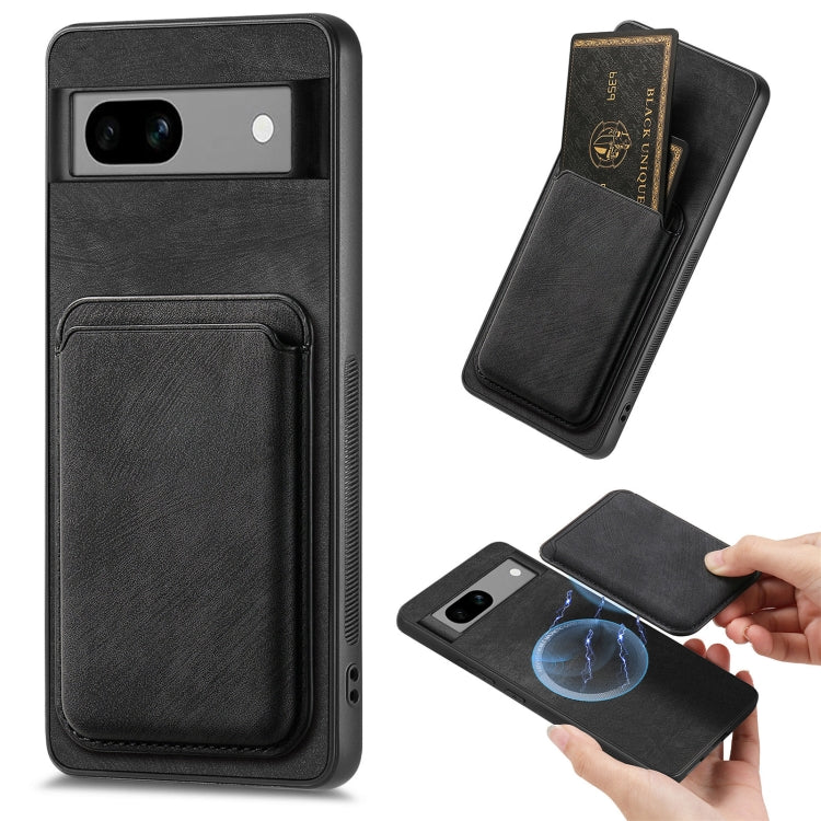 Retro Leather Card Bag Magnetic Phone Case, For Google Pixel 11 Pro XL, For Google Pixel 11, For Google Pixel 11 Pro, For Google Pixel 10 Pro XL, For Google Pixel 9A, For Google Pixel 9 Pro XL, For Google Pixel 8 Pro, For Google Pixel 8                ...