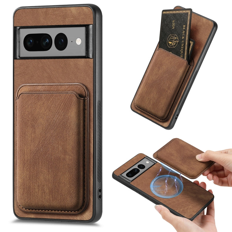 Retro Leather Card Bag Magnetic Phone Case, For Google Pixel 11 Pro XL, For Google Pixel 11, For Google Pixel 11 Pro, For Google Pixel 10 Pro XL, For Google Pixel 9A, For Google Pixel 9 Pro XL, For Google Pixel 8 Pro, For Google Pixel 8                ...