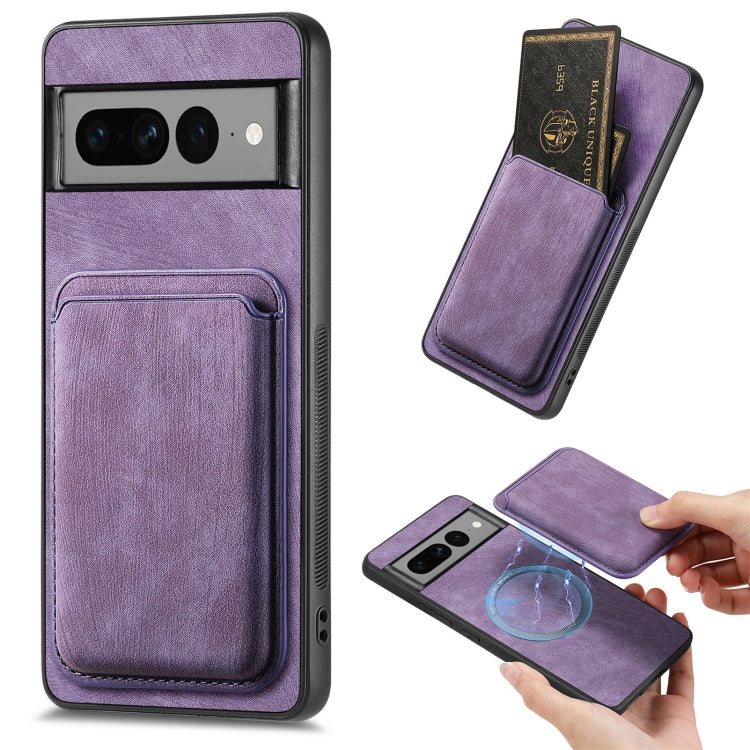 Retro Leather Card Bag Magnetic Phone Case, For Google Pixel 11 Pro XL, For Google Pixel 11, For Google Pixel 11 Pro, For Google Pixel 10 Pro XL, For Google Pixel 9A, For Google Pixel 9 Pro XL, For Google Pixel 8 Pro, For Google Pixel 8                ...