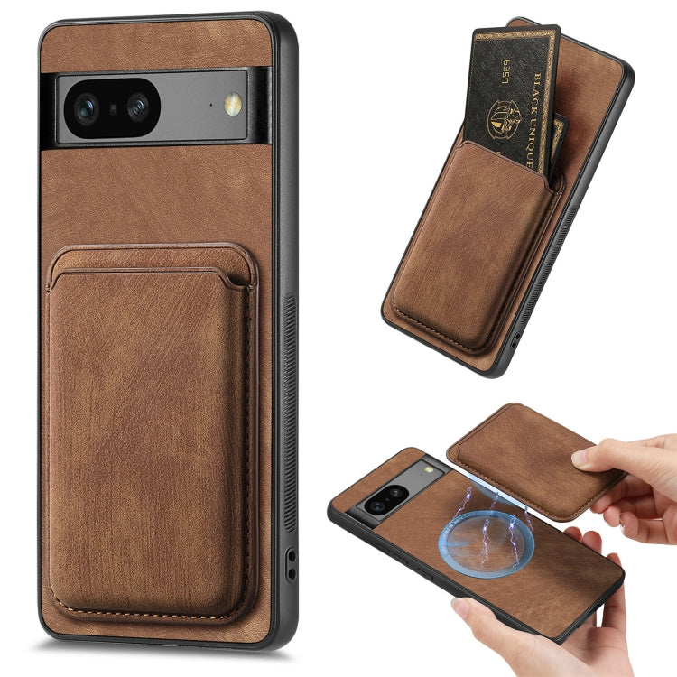 Retro Leather Card Bag Magnetic Phone Case, For Google Pixel 11 Pro XL, For Google Pixel 11, For Google Pixel 11 Pro, For Google Pixel 10 Pro XL, For Google Pixel 9A, For Google Pixel 9 Pro XL, For Google Pixel 8 Pro, For Google Pixel 8                ...