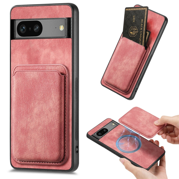 Retro Leather Card Bag Magnetic Phone Case, For Google Pixel 11 Pro XL, For Google Pixel 11, For Google Pixel 11 Pro, For Google Pixel 10 Pro XL, For Google Pixel 9A, For Google Pixel 9 Pro XL, For Google Pixel 8 Pro, For Google Pixel 8                ...