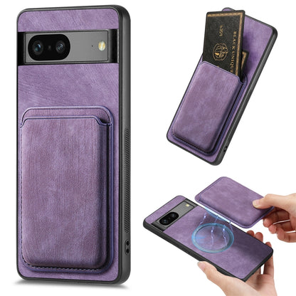 Retro Leather Card Bag Magnetic Phone Case, For Google Pixel 11 Pro XL, For Google Pixel 11, For Google Pixel 11 Pro, For Google Pixel 10 Pro XL, For Google Pixel 9A, For Google Pixel 9 Pro XL, For Google Pixel 8 Pro, For Google Pixel 8                ...