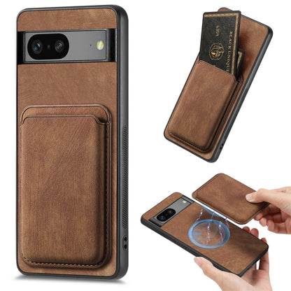 Retro Leather Card Bag Magnetic Phone Case, For Google Pixel 11 Pro XL, For Google Pixel 11, For Google Pixel 11 Pro, For Google Pixel 10 Pro XL, For Google Pixel 9A, For Google Pixel 9 Pro XL, For Google Pixel 8 Pro, For Google Pixel 8                ...