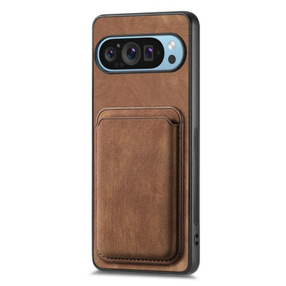 Retro Leather Card Bag Magnetic Phone Case, For Google Pixel 9 / 9 Pro