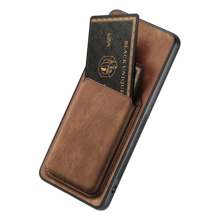 Retro Leather Card Bag Magnetic Phone Case, For Google Pixel 9 / 9 Pro