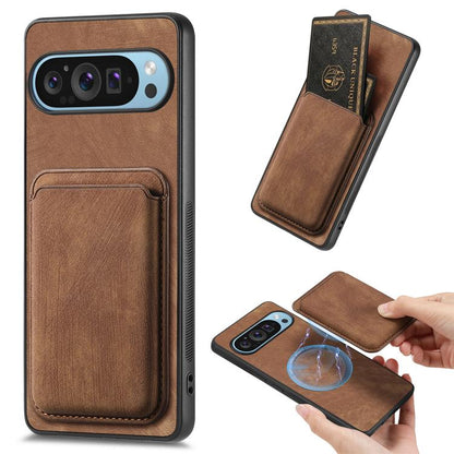 Retro Leather Card Bag Magnetic Phone Case, For Google Pixel 11 Pro XL, For Google Pixel 11, For Google Pixel 11 Pro, For Google Pixel 10 Pro XL, For Google Pixel 9A, For Google Pixel 9 Pro XL, For Google Pixel 8 Pro, For Google Pixel 8                ...