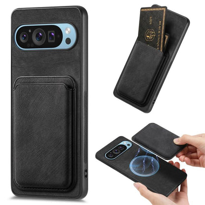 Retro Leather Card Bag Magnetic Phone Case, For Google Pixel 11 Pro XL, For Google Pixel 11, For Google Pixel 11 Pro, For Google Pixel 10 Pro XL, For Google Pixel 9A, For Google Pixel 9 Pro XL, For Google Pixel 8 Pro, For Google Pixel 8                ...
