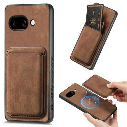 Retro Leather Card Bag Magnetic Phone Case, For Google Pixel 11 Pro XL, For Google Pixel 11, For Google Pixel 11 Pro, For Google Pixel 10 Pro XL, For Google Pixel 9A, For Google Pixel 9 Pro XL, For Google Pixel 8 Pro, For Google Pixel 8                ...