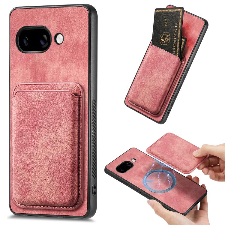 Retro Leather Card Bag Magnetic Phone Case, For Google Pixel 11 Pro XL, For Google Pixel 11, For Google Pixel 11 Pro, For Google Pixel 10 Pro XL, For Google Pixel 9A, For Google Pixel 9 Pro XL, For Google Pixel 8 Pro, For Google Pixel 8                ...