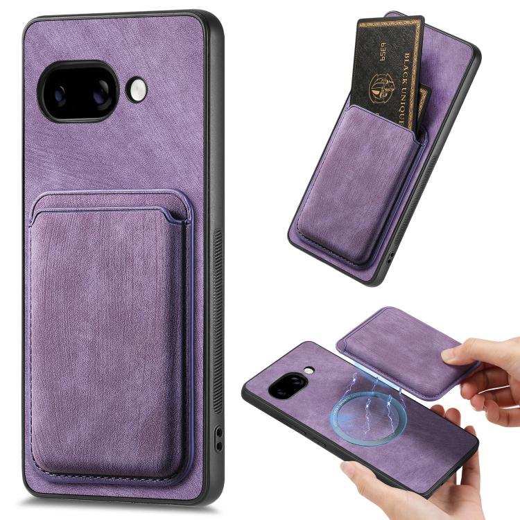 Retro Leather Card Bag Magnetic Phone Case, For Google Pixel 11 Pro XL, For Google Pixel 11, For Google Pixel 11 Pro, For Google Pixel 10 Pro XL, For Google Pixel 9A, For Google Pixel 9 Pro XL, For Google Pixel 8 Pro, For Google Pixel 8                ...