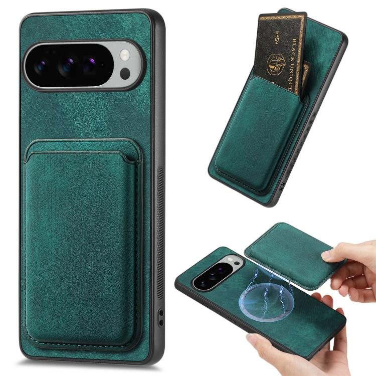 Retro Leather Card Bag Magnetic Phone Case, For Google Pixel 11 Pro XL, For Google Pixel 11, For Google Pixel 11 Pro, For Google Pixel 10 Pro XL, For Google Pixel 9A, For Google Pixel 9 Pro XL, For Google Pixel 8 Pro, For Google Pixel 8                ...