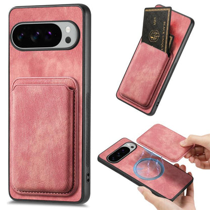 Retro Leather Card Bag Magnetic Phone Case, For Google Pixel 11 Pro XL, For Google Pixel 11, For Google Pixel 11 Pro, For Google Pixel 10 Pro XL, For Google Pixel 9A, For Google Pixel 9 Pro XL, For Google Pixel 8 Pro, For Google Pixel 8                ...