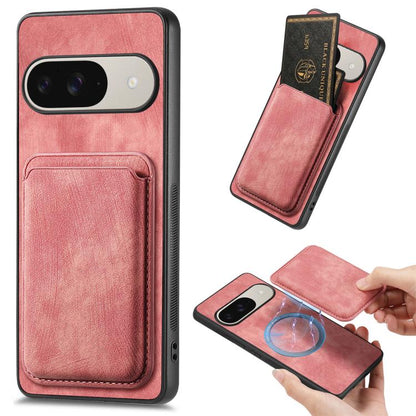 Retro Leather Card Bag Magnetic Phone Case, For Google Pixel 11 Pro XL, For Google Pixel 11, For Google Pixel 11 Pro, For Google Pixel 10 Pro XL, For Google Pixel 9A, For Google Pixel 9 Pro XL, For Google Pixel 8 Pro, For Google Pixel 8                ...