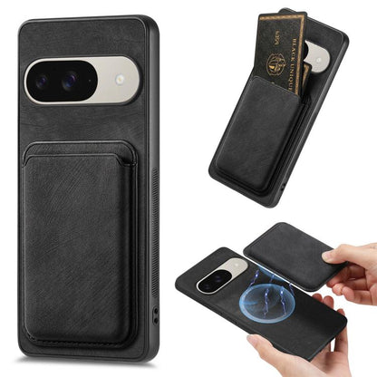 Retro Leather Card Bag Magnetic Phone Case, For Google Pixel 11 Pro XL, For Google Pixel 11, For Google Pixel 11 Pro, For Google Pixel 10 Pro XL, For Google Pixel 9A, For Google Pixel 9 Pro XL, For Google Pixel 8 Pro, For Google Pixel 8                ...