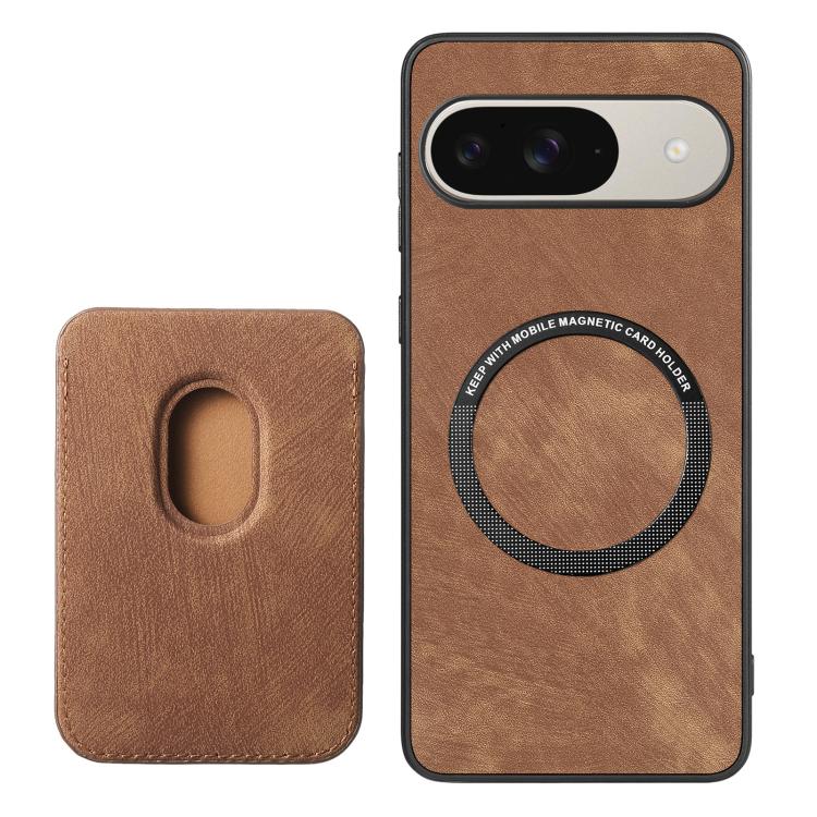 Retro Leather Card Bag Magnetic Phone Case, For Google Pixel 11 Pro XL, For Google Pixel 11, For Google Pixel 11 Pro, For Google Pixel 10 Pro XL, For Google Pixel 9A, For Google Pixel 9 Pro XL, For Google Pixel 8 Pro, For Google Pixel 8                ...