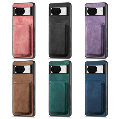 Retro Leather Card Bag Magnetic Phone Case, For Google Pixel 9 / 9 Pro