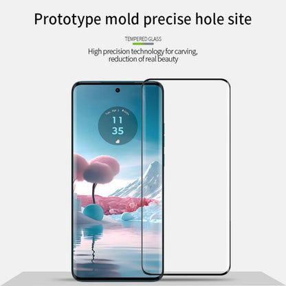 PINWUYO 9H 3D Hot Bending Tempered Glass Film, For Motorola Moto Edge 40 Neo
