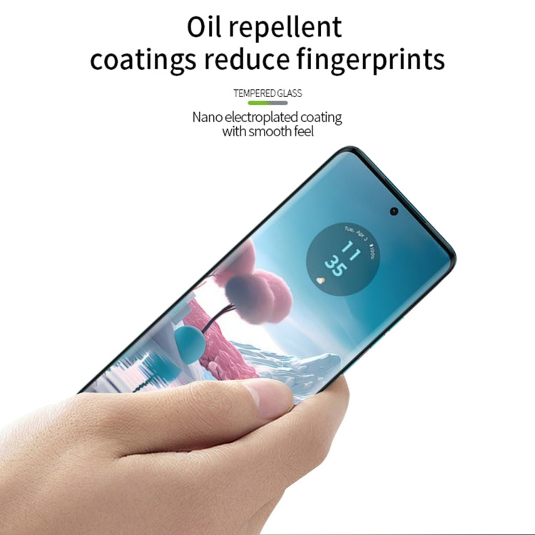 PINWUYO 9H 3D Hot Bending Tempered Glass Film, For Motorola Moto Edge 40 Neo