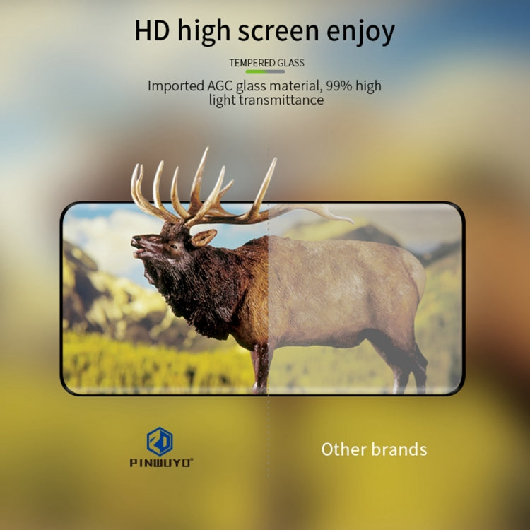 PINWUYO 9H 3D Hot Bending Tempered Glass Film, For Motorola Moto Edge 40 Neo