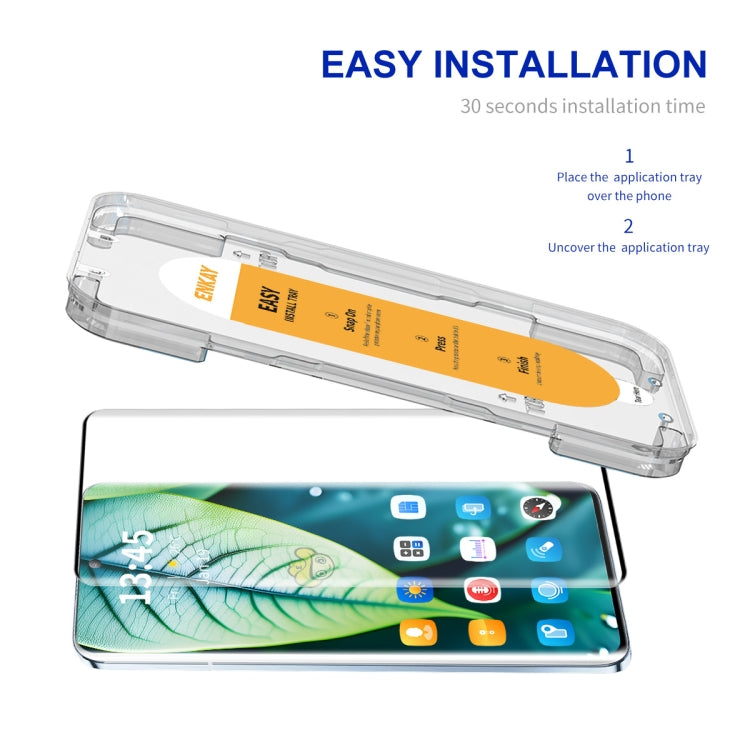 ENKAY Easy Install Hot Bending Side Glue Tempered Glass Film, For OnePlus Ace 3 / Ace 3 Pro, For OnePlus 12, For OnePlus Ace 2 / Ace 2 Pro, For OnePlus 11 / 10 Pro / 9 Pro