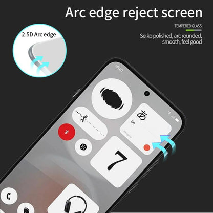 MOFI 9H 2.5D Full Screen Tempered Glass Film, For Nothing Phone 4b, For Nothing Phone 4a Pro, For Nothing Phone 4a, For Nothing Phone 3a Lite, For Nothing Phone 3, For Nothing CMF Phone 2 Pro, For Nothing Phone 2a Plus, For Nothing Phone 2a            ...