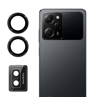 ENKAY Hat-Prince 9H Rear Camera Lens Aluminium Alloy Tempered Glass Film, For Xiaomi Poco X5 Pro