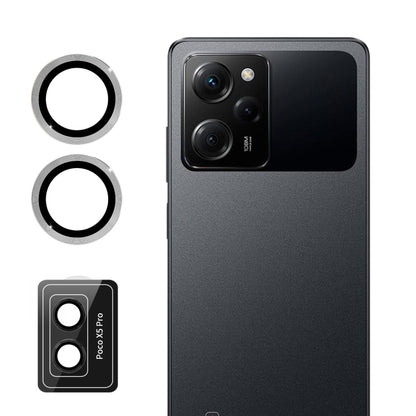ENKAY Hat-Prince 9H Rear Camera Lens Aluminium Alloy Tempered Glass Film, For Xiaomi Poco X5 Pro