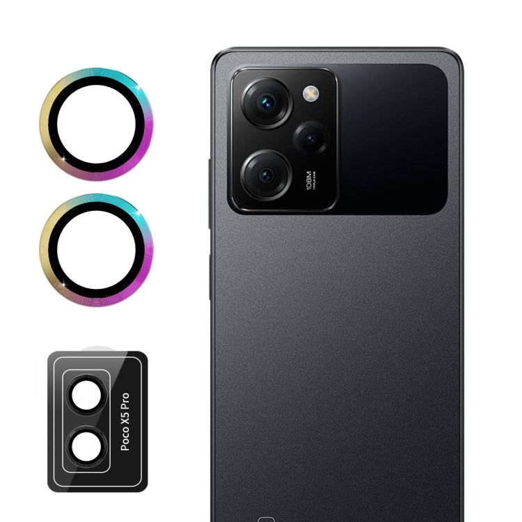 ENKAY Hat-Prince 9H Rear Camera Lens Aluminium Alloy Tempered Glass Film, For Xiaomi Poco X5 Pro