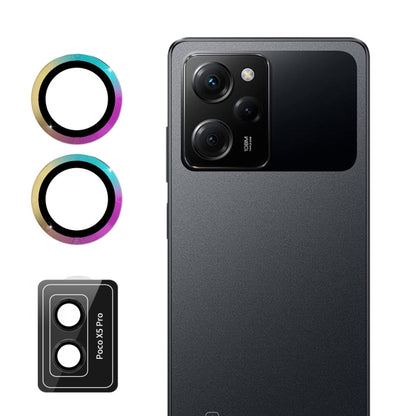 ENKAY Hat-Prince 9H Rear Camera Lens Aluminium Alloy Tempered Glass Film, For Xiaomi Poco X5 Pro
