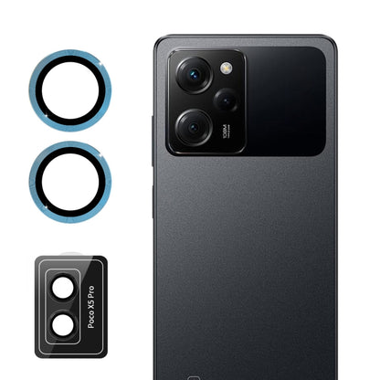 ENKAY Hat-Prince 9H Rear Camera Lens Aluminium Alloy Tempered Glass Film, For Xiaomi Poco X5 Pro
