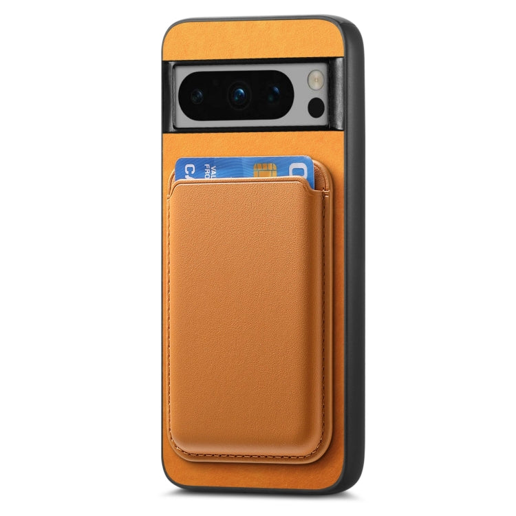 Retro Magsafe Card Bag PU Back Cover Phone Case, For Google Pixel 7, For Google Pixel 10 / 10 Pro