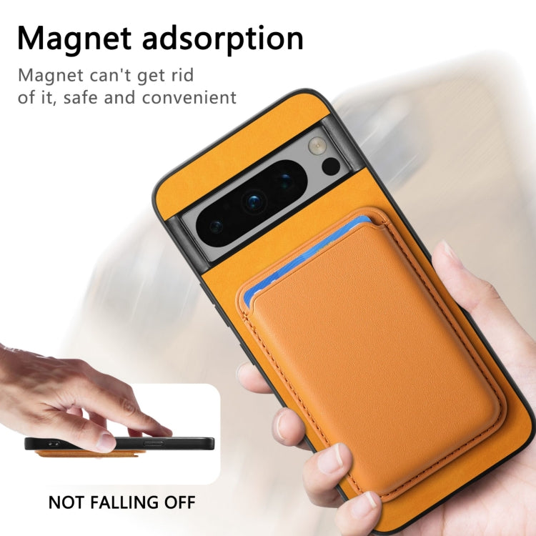 Retro Magsafe Card Bag PU Back Cover Phone Case, For Google Pixel 7, For Google Pixel 10 / 10 Pro