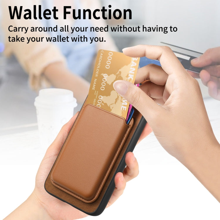 Retro Magsafe Card Bag PU Back Cover Phone Case, For Google Pixel 7, For Google Pixel 10 / 10 Pro