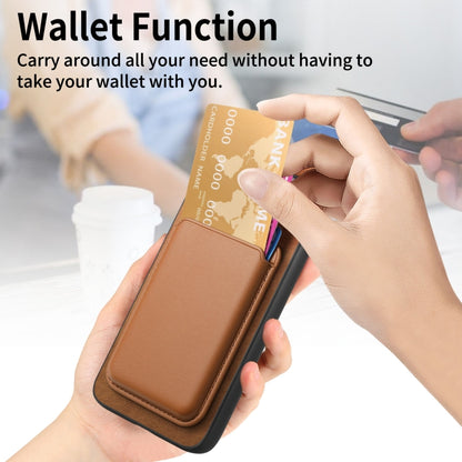 Retro Magsafe Card Bag PU Back Cover Phone Case, For Google Pixel 7, For Google Pixel 10 / 10 Pro