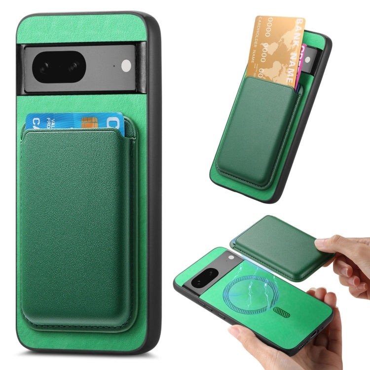 Retro Magsafe Card Bag PU Back Cover Phone Case, For Google Pixel 7, For Google Pixel 10 / 10 Pro