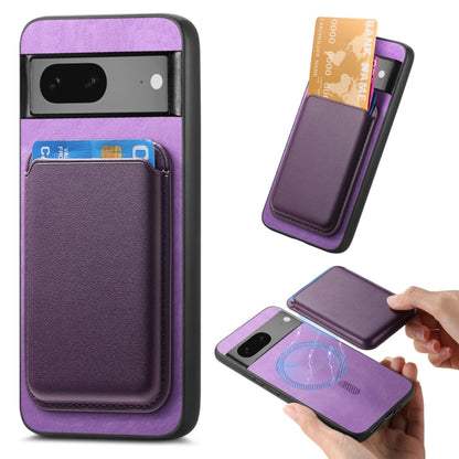 Retro Magsafe Card Bag PU Back Cover Phone Case, For Google Pixel 7, For Google Pixel 10 / 10 Pro