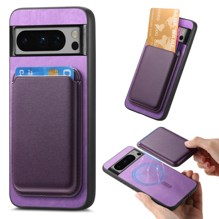 Retro Magsafe Card Bag PU Back Cover Phone Case, For Google Pixel 11 Pro XL, For Google Pixel 11, For Google Pixel 11 Pro, For Google Pixel 10 Pro XL, For Google Pixel 9a, For Google Pixel 9 Pro XL, For Google Pixel 9 Pro, For Google Pixel 9           ...