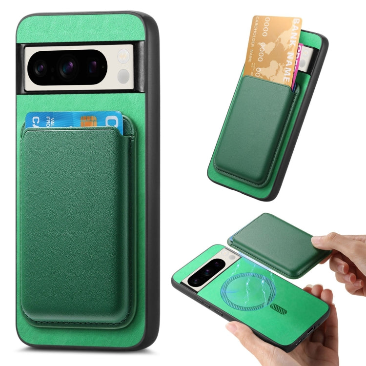 Retro Magsafe Card Bag PU Back Cover Phone Case, For Google Pixel 11 Pro XL, For Google Pixel 11, For Google Pixel 11 Pro, For Google Pixel 10 Pro XL, For Google Pixel 9a, For Google Pixel 9 Pro XL, For Google Pixel 9 Pro, For Google Pixel 9           ...