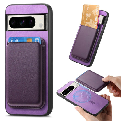 Retro Magsafe Card Bag PU Back Cover Phone Case, For Google Pixel 11 Pro XL, For Google Pixel 11, For Google Pixel 11 Pro, For Google Pixel 10 Pro XL, For Google Pixel 9a, For Google Pixel 9 Pro XL, For Google Pixel 9 Pro, For Google Pixel 9           ...