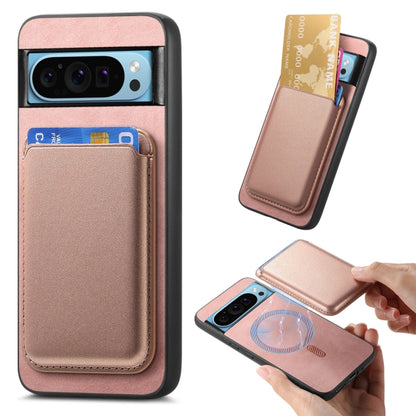 Retro Magsafe Card Bag PU Back Cover Phone Case, For Google Pixel 11 Pro XL, For Google Pixel 11, For Google Pixel 11 Pro, For Google Pixel 10 Pro XL, For Google Pixel 9a, For Google Pixel 9 Pro XL, For Google Pixel 9 Pro, For Google Pixel 9           ...