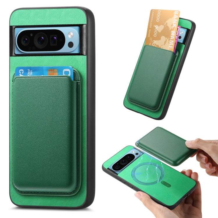Retro Magsafe Card Bag PU Back Cover Phone Case, For Google Pixel 11 Pro XL, For Google Pixel 11, For Google Pixel 11 Pro, For Google Pixel 10 Pro XL, For Google Pixel 9a, For Google Pixel 9 Pro XL, For Google Pixel 9 Pro, For Google Pixel 9           ...