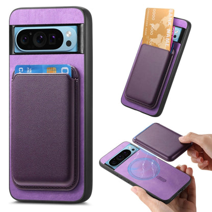 Retro Magsafe Card Bag PU Back Cover Phone Case, For Google Pixel 11 Pro XL, For Google Pixel 11, For Google Pixel 11 Pro, For Google Pixel 10 Pro XL, For Google Pixel 9a, For Google Pixel 9 Pro XL, For Google Pixel 9 Pro, For Google Pixel 9           ...