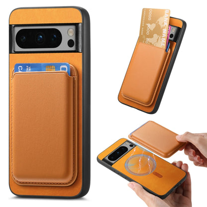 Retro Magsafe Card Bag PU Back Cover Phone Case, For Google Pixel 11 Pro XL, For Google Pixel 11, For Google Pixel 11 Pro, For Google Pixel 10 Pro XL, For Google Pixel 9a, For Google Pixel 9 Pro XL, For Google Pixel 9 Pro, For Google Pixel 9           ...