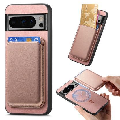 Retro Magsafe Card Bag PU Back Cover Phone Case, For Google Pixel 11 Pro XL, For Google Pixel 11, For Google Pixel 11 Pro, For Google Pixel 10 Pro XL, For Google Pixel 9a, For Google Pixel 9 Pro XL, For Google Pixel 9 Pro, For Google Pixel 9           ...