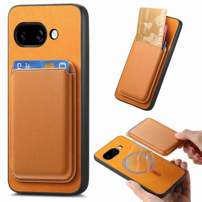 Retro Magsafe Card Bag PU Back Cover Phone Case, For Google Pixel 11 Pro XL, For Google Pixel 11, For Google Pixel 11 Pro, For Google Pixel 10 Pro XL, For Google Pixel 9a, For Google Pixel 9 Pro XL, For Google Pixel 9 Pro, For Google Pixel 9           ...