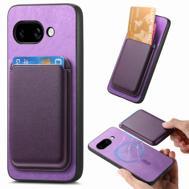 Retro Magsafe Card Bag PU Back Cover Phone Case, For Google Pixel 11 Pro XL, For Google Pixel 11, For Google Pixel 11 Pro, For Google Pixel 10 Pro XL, For Google Pixel 9a, For Google Pixel 9 Pro XL, For Google Pixel 9 Pro, For Google Pixel 9           ...
