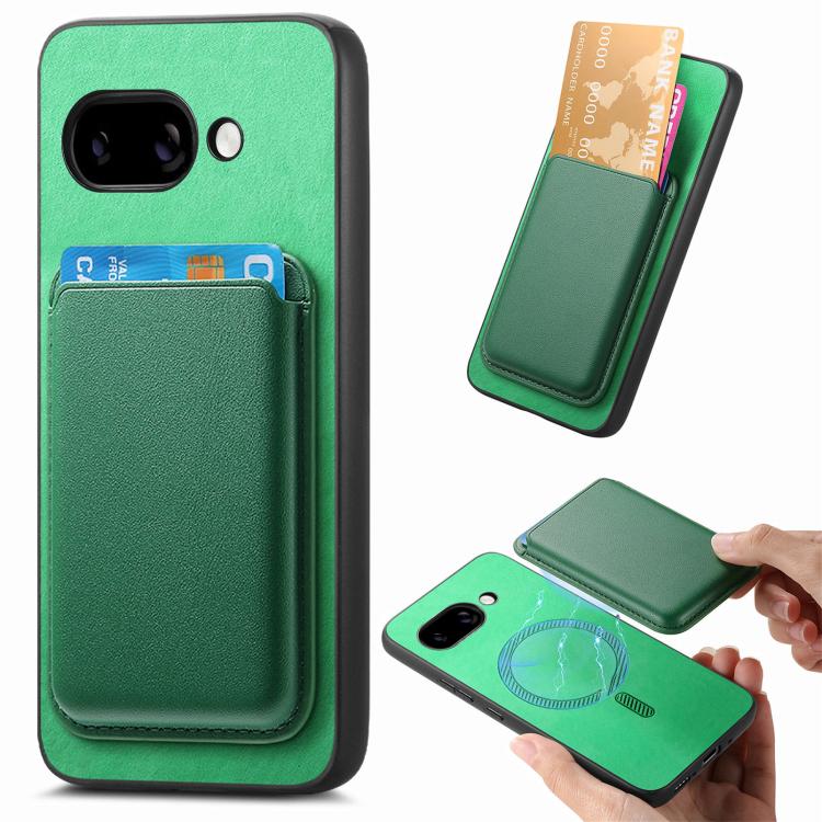 Retro Magsafe Card Bag PU Back Cover Phone Case, For Google Pixel 11 Pro XL, For Google Pixel 11, For Google Pixel 11 Pro, For Google Pixel 10 Pro XL, For Google Pixel 9a, For Google Pixel 9 Pro XL, For Google Pixel 9 Pro, For Google Pixel 9           ...
